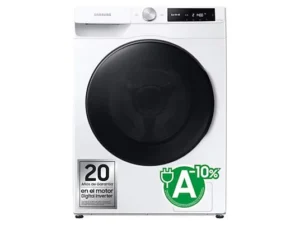 Lavadora secadora - SAMSUNG WD11DG6B85BE, 11 kg + 6 kg, Blanco
